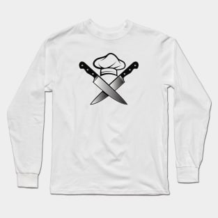 Chef hat knife Long Sleeve T-Shirt